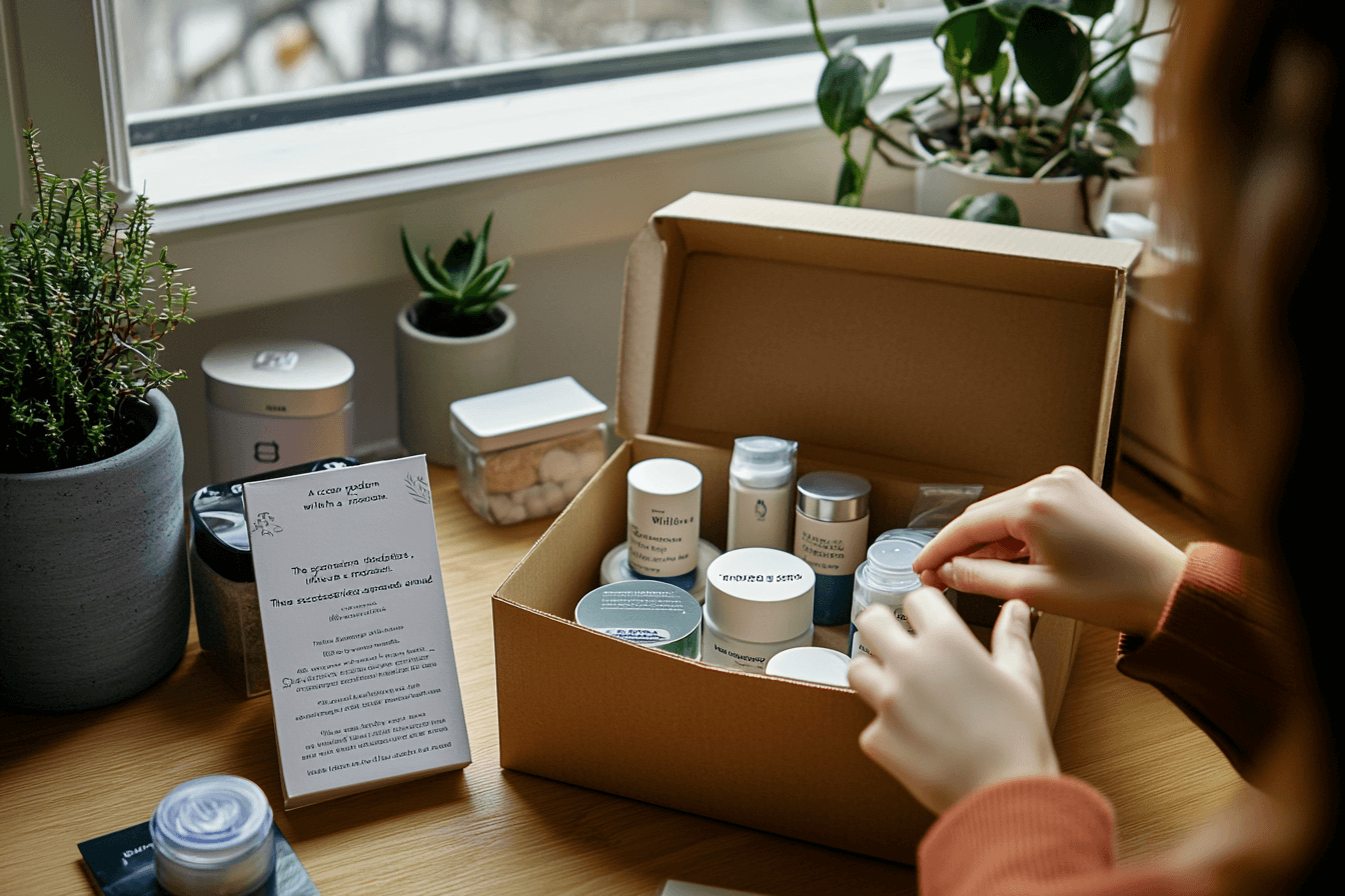 unboxing box cosmetic