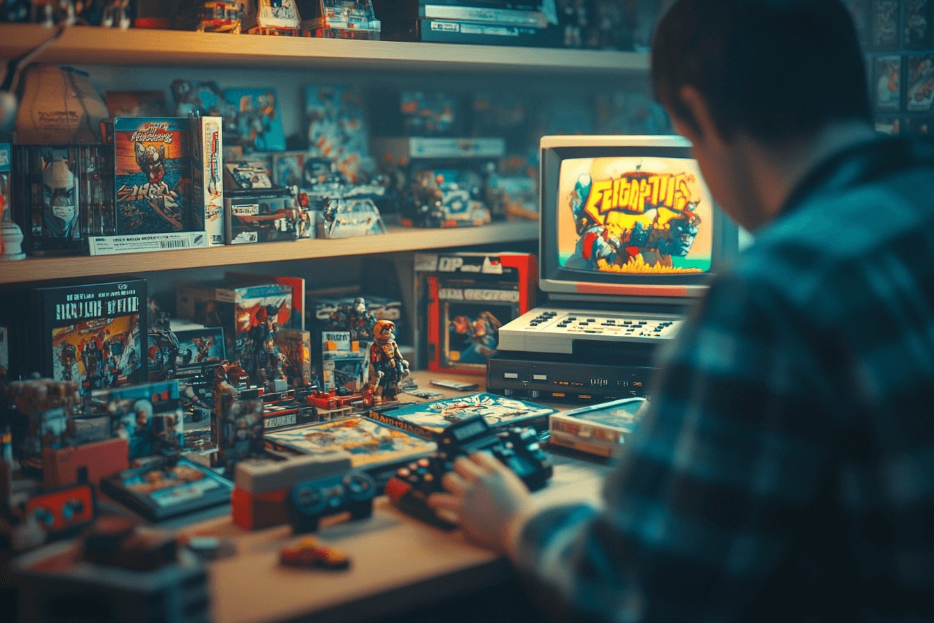Man who collects video games