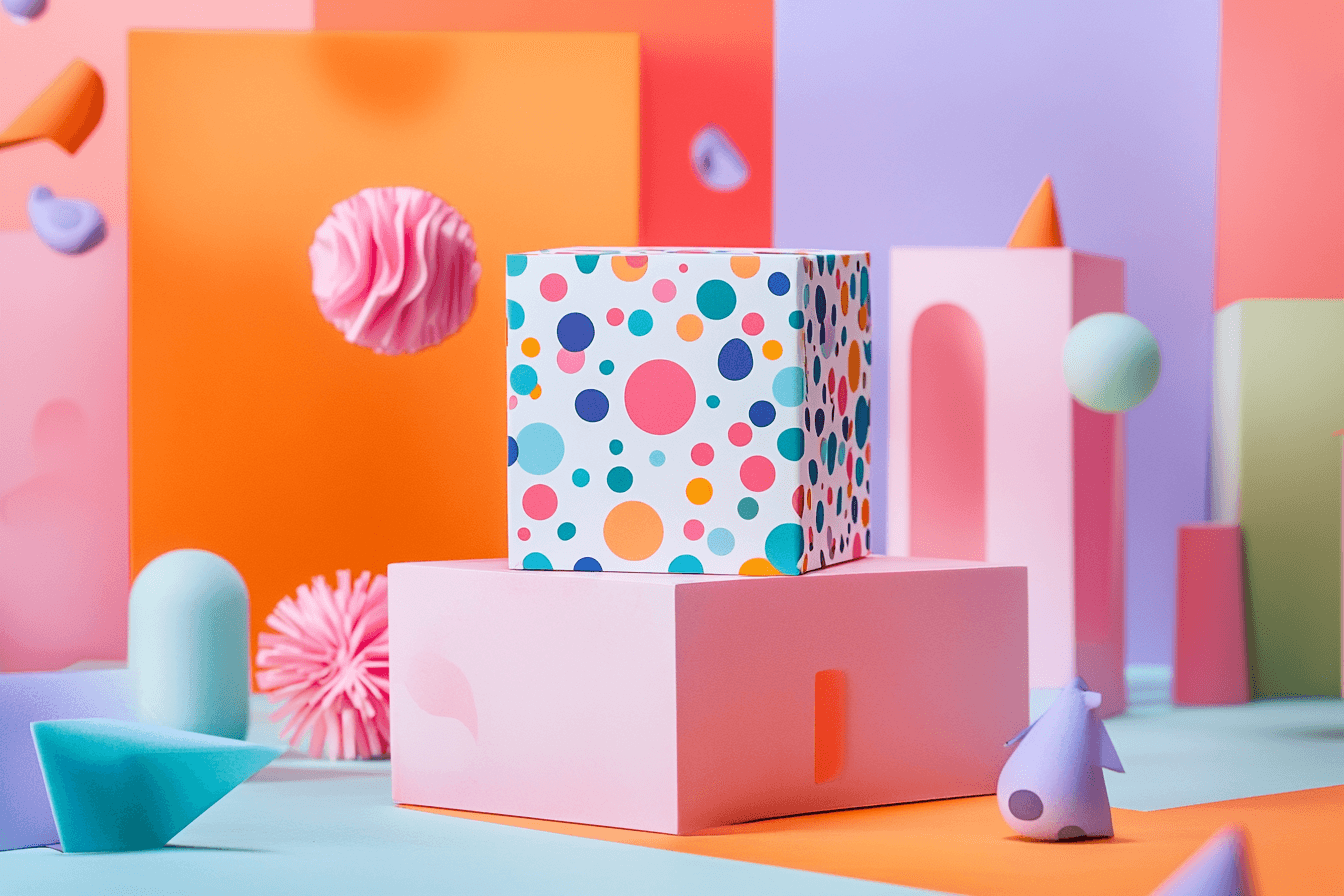 Box of different colors"