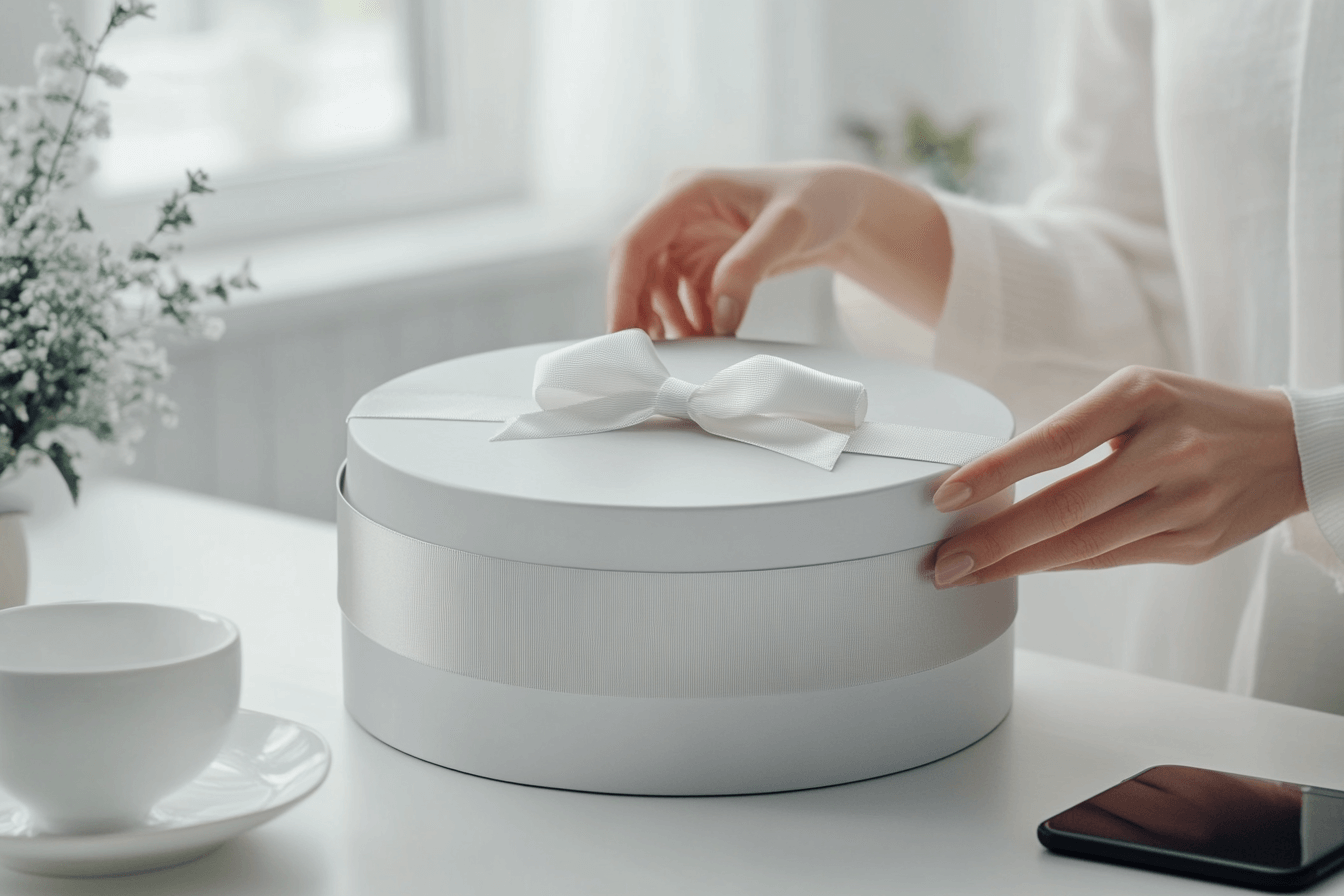 elegant white box